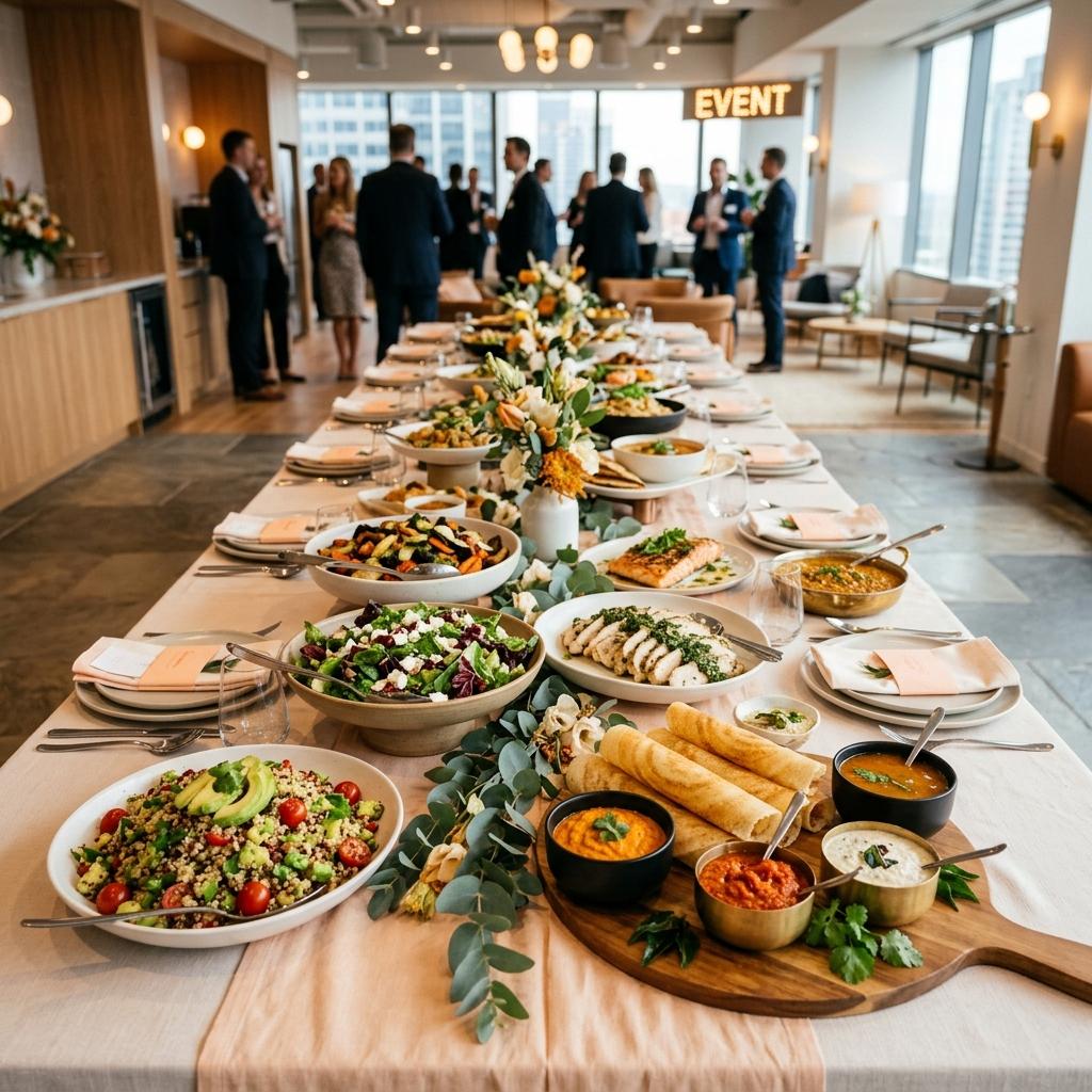 Corporate catering spread 1