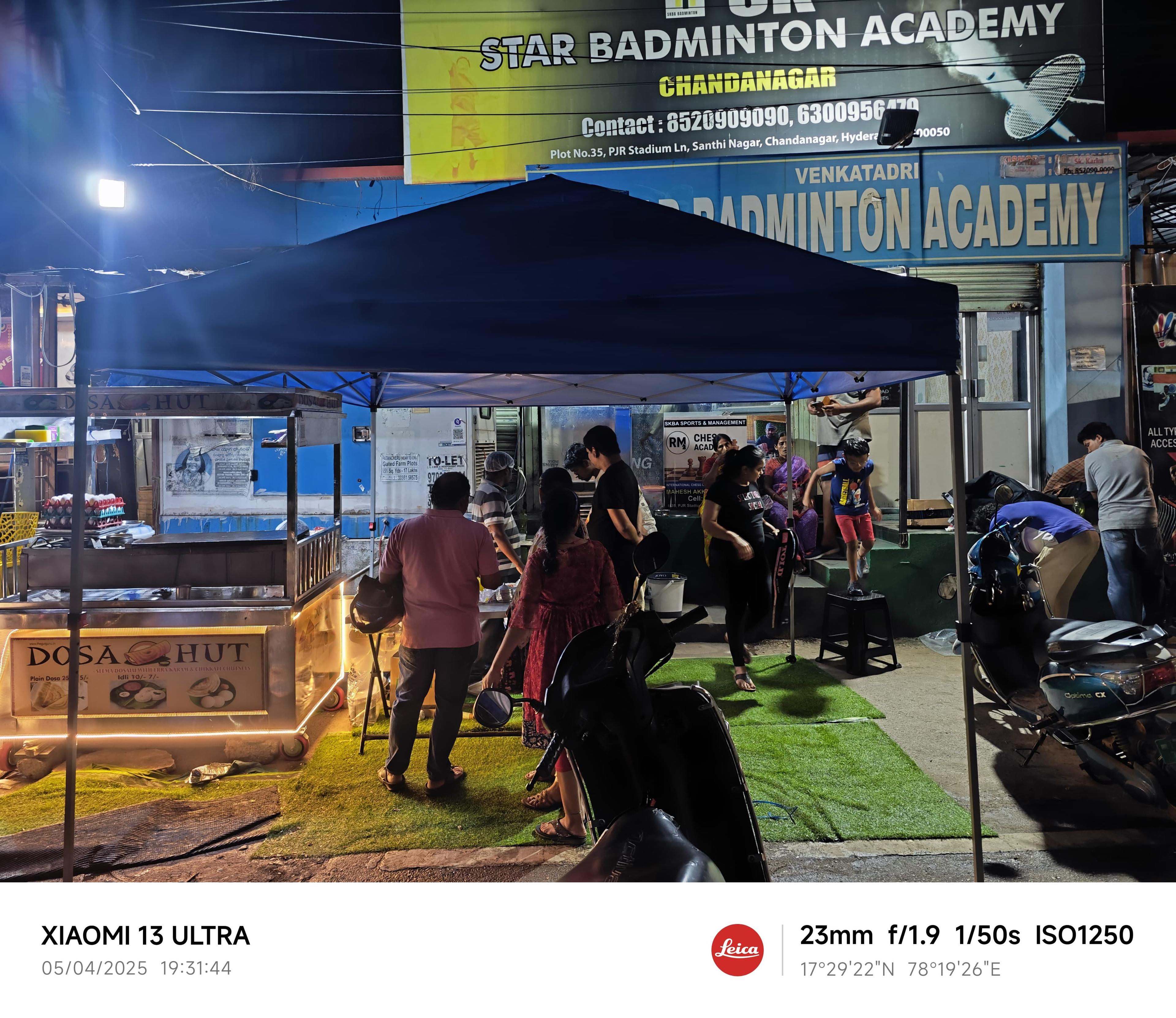 Dosa Hut food truck at night